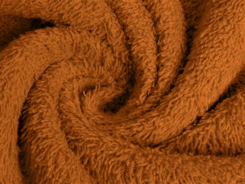 Minerva Core Range Luxury Cotton Towelling Fabric Ginger