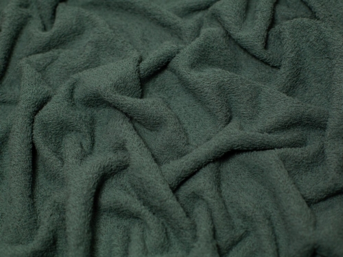 Minerva Core Range Luxury Cotton Towelling Fabric Soft Forest Green
