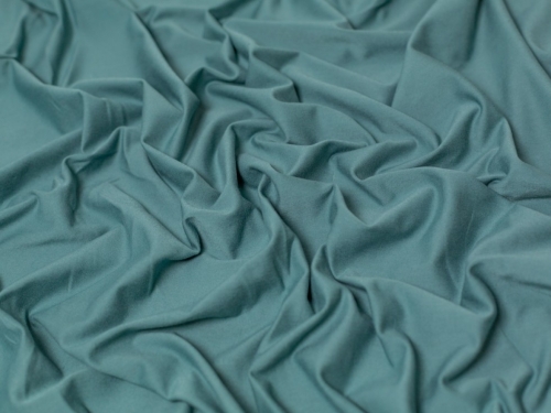 Minerva Core Range Cotton Lycra Jersey Stretch Knit Fabric Soft Forest Green