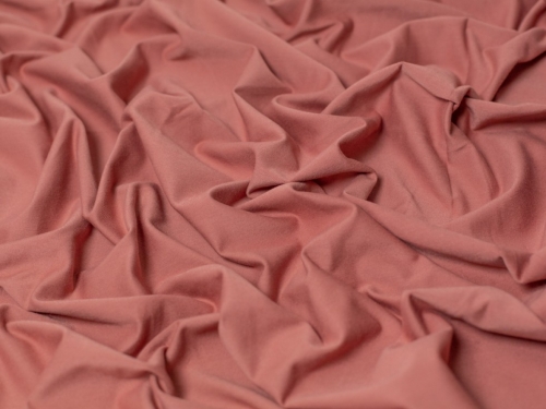 Minerva Core Range Cotton Lycra Jersey Stretch Knit Fabric Dark Blush Rose