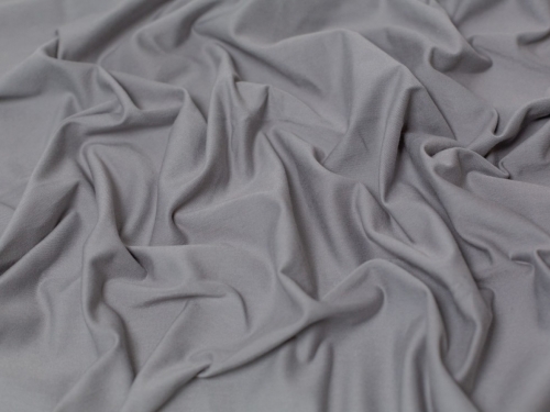 Minerva Core Range Cotton Lycra Jersey Stretch Knit Fabric Pewter