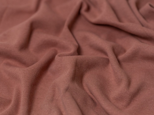 Minerva Core Range Tubular Ribbing Stretch Knit Fabric Dark Blush Rose