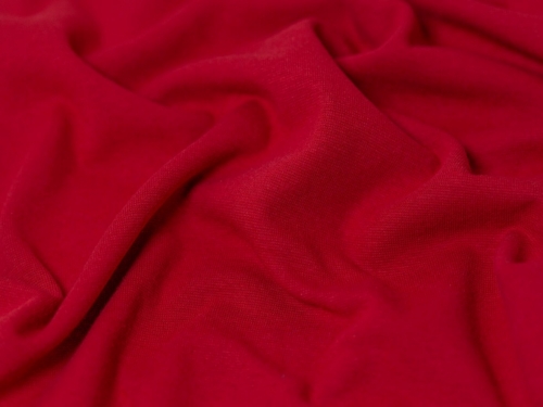 Minerva Core Range Tubular Ribbing Stretch Knit Fabric Ruby