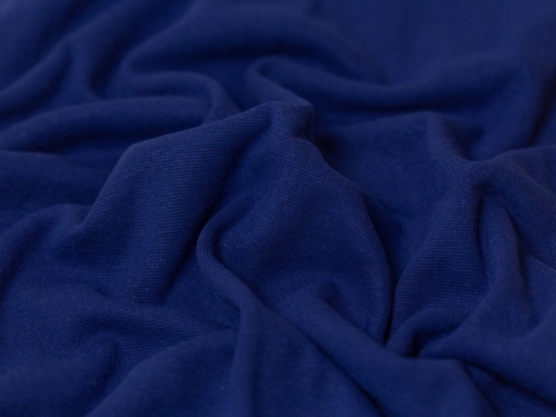 Minerva Core Range Tubular Ribbing Stretch Knit Fabric Marine