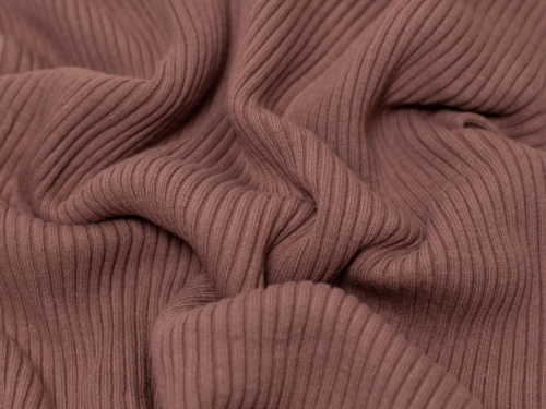 Minerva Core Range Chunky Tubular Ribbing Stretch Knit Fabric Sunset Pink