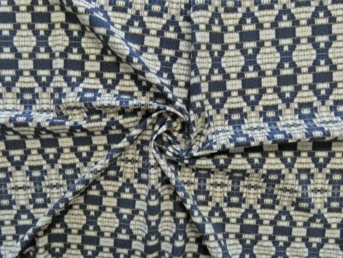 Lady McElroy Activewear Lycra Four Way Stretch Knit Fabric Navy