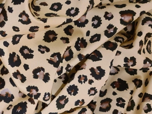 Lady McElroy Woven Stretch Cotton Sateen Fabric Mocha