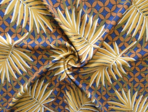 Lady McElroy Viscose Challis Fabric Terracotta