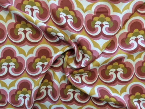 Lady McElroy Viscose Challis Fabric Rose