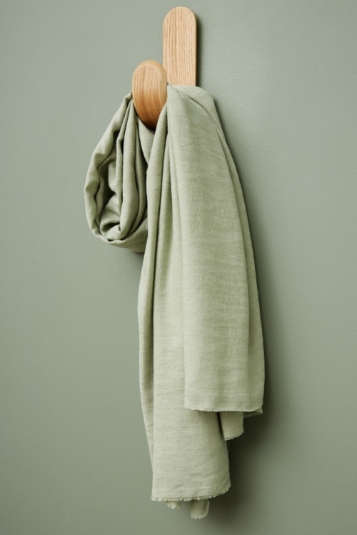 Meet MILK Hoya Jacquard Tencel Lyocell Linen Blend Fabric Soft Mint