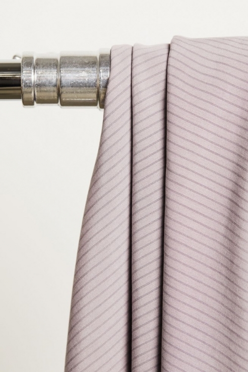 Meet MILK Two Tone Slim Stripe Tencel Lyocell Fabric Purple Haze