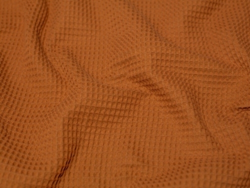 Minerva Core Range Medium Cotton Waffle Fabric Ginger