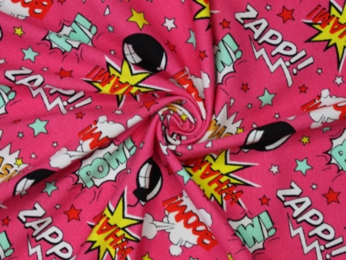 Little Johnny Cotton Jersey Stretch Knit Fabric Cerise