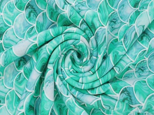 Little Johnny Cotton Jersey Stretch Knit Fabric Jade
