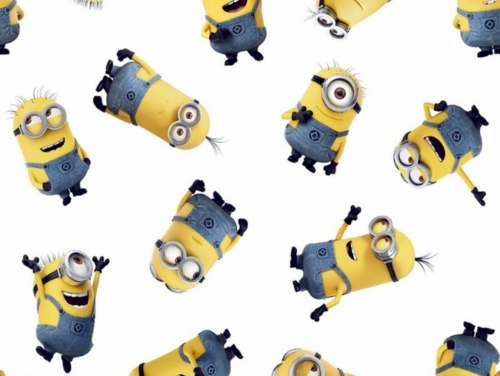 Little Johnny Licensed 100% Cotton Fabric Blue & Yellow