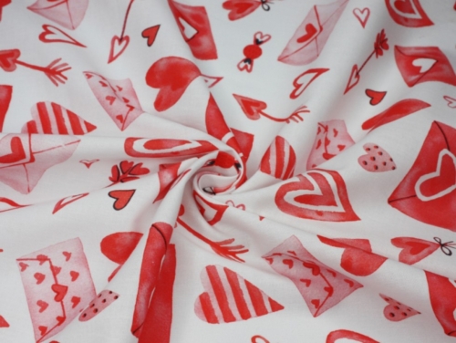Little Johnny 100% Cotton Fabric Red