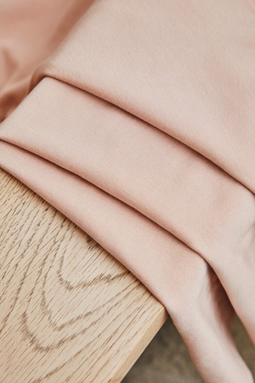 Meet MILK Sera Tencel Lyocell Cotton Blend Fabric Powder Pink