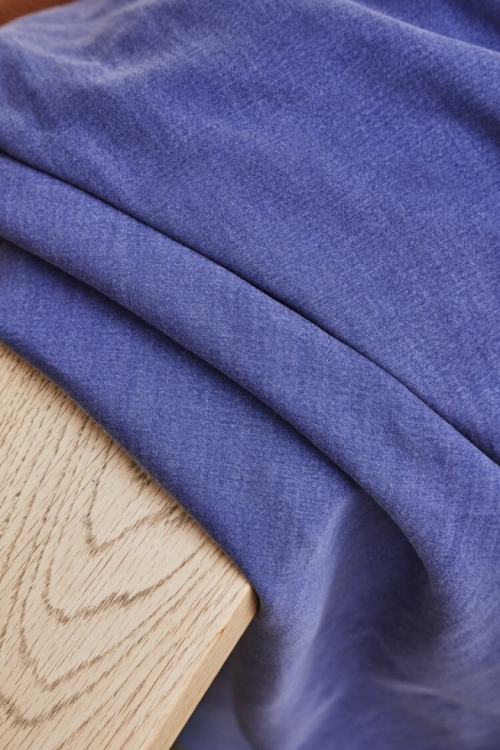 Meet MILK Sera Tencel Lyocell Cotton Blend Fabric Lapis