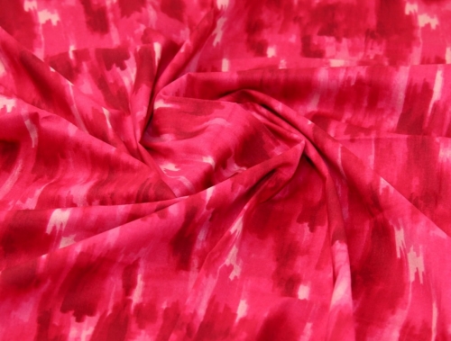 John Louden 100% Cotton Fabric Fuchsia