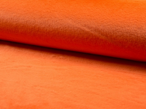Deadstock Luxury Super Soft Faux Fur Fabric Orange