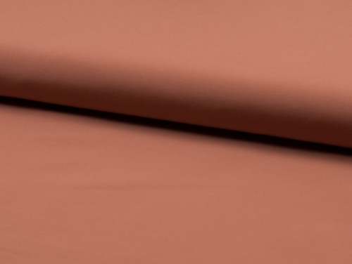 Deadstock Polycotton Memory Raincoat Coating Fabric Chocolate