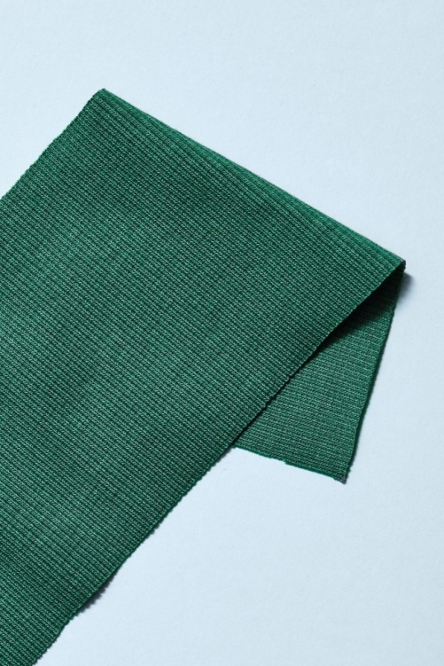 Mind The MAKER Organic Cotton Rib Stretch Knit Fabric Chalky Green