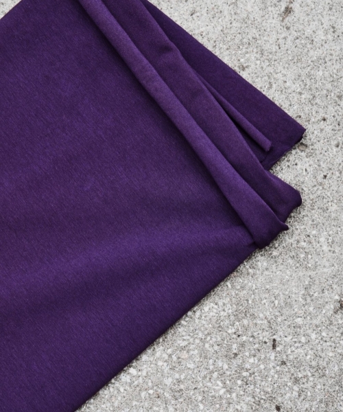 Mind The MAKER Cotton Single Jersey Stretch Knit Fabric Plum