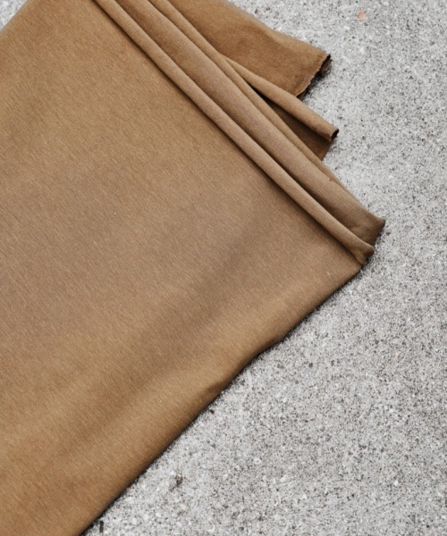 Mind The MAKER Cotton Single Jersey Stretch Knit Fabric Camel