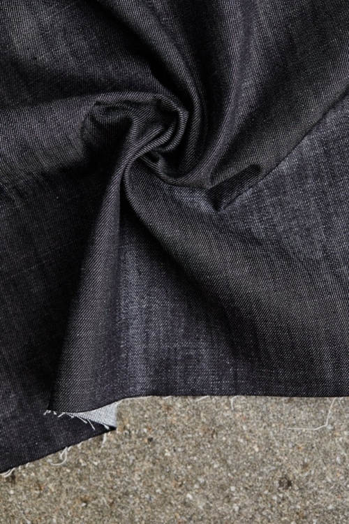Mind The MAKER 138gsm Organic Raw Denim Fabric Blue