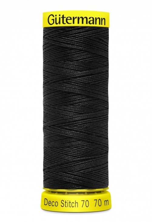 Gutermann Deco Stitch 70 Thread 000 Black