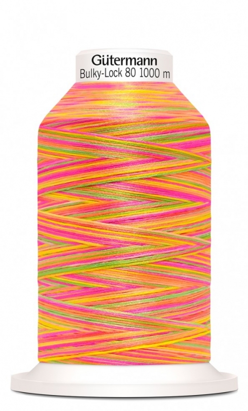 Gutermann Multicolour Bulky Lock 80 Overlocker Thread 9878