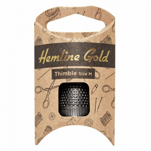 Hemline Gold Metal Thimble