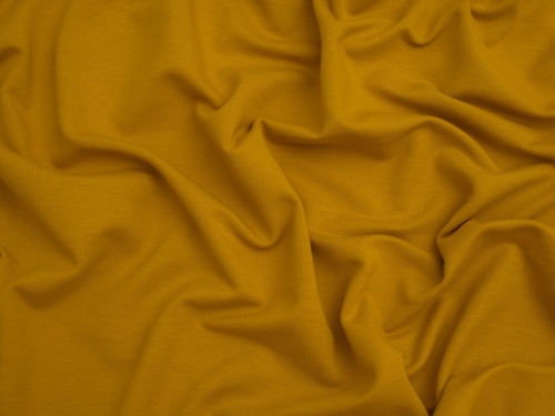 Minerva Core Range Organic Loop Back French Terry Stretch Knit Fabric Gold