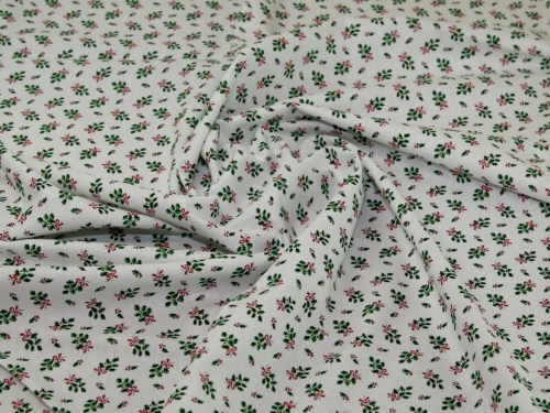 John Louden 100% Cotton Fabric Red & Green