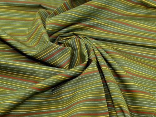 John Louden 100% Cotton Poplin Fabric Olive