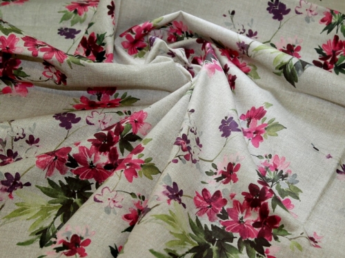 John Louden Cotton Canvas Fabric Natural