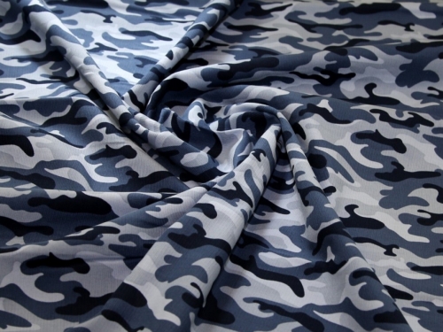 John Louden Cotton Needlecord Fabric Blue