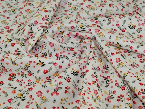 John Louden Cotton Voile Fabric Pink