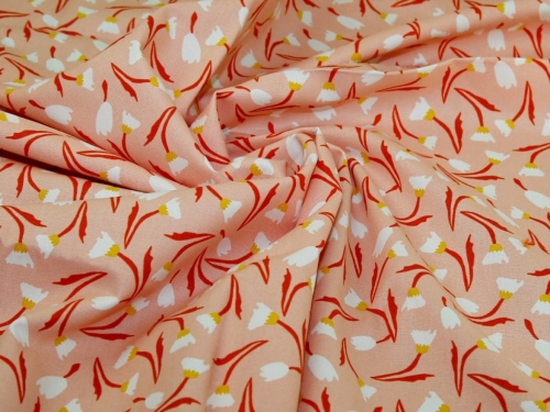 Deadstock Cotton Canvas Fabric Peach