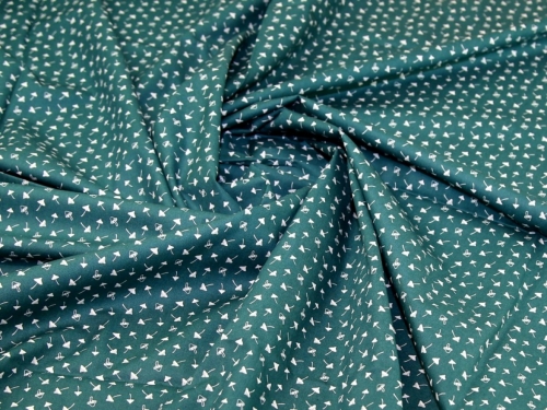 Deadstock 100% Cotton Poplin Fabric Jade Green