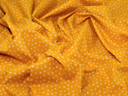 Deadstock 100% Cotton Poplin Fabric Mustard