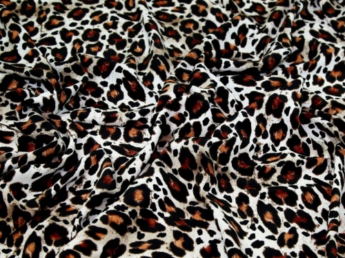 Deadstock Soft Polyester Crepe Fabric Brown