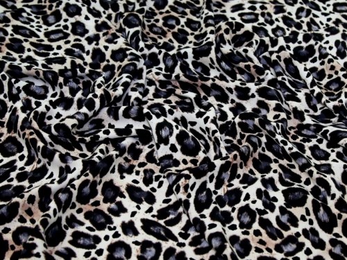 Deadstock Soft Polyester Crepe Fabric Grey