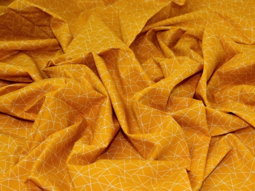 Deadstock 100% Cotton Poplin Fabric Mustard