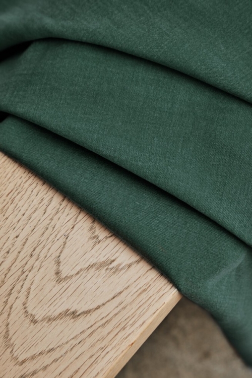 Meet MILK Sera Tencel Lyocell Cotton Blend Fabric Deep Green