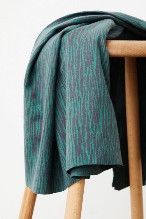 Mind The MAKER Organic Jacquard Textured Stretch Knit Fabric