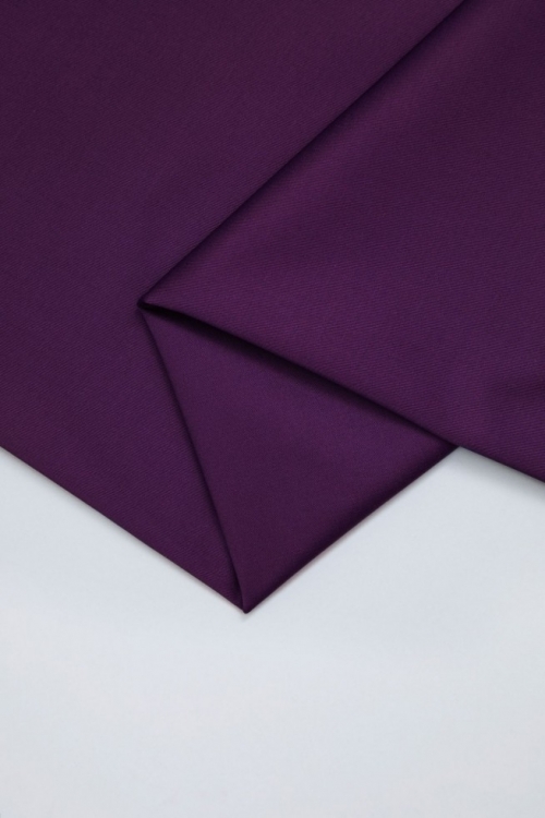 Mind The MAKER Organic Stretch Woven Cotton Twill Fabric Plum