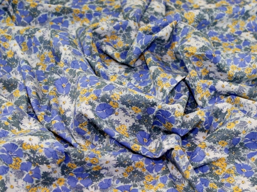 Deadstock Sea Island Cotton Voile Fabric Sky