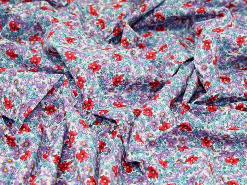 Deadstock Sea Island Cotton Voile Fabric Lilac