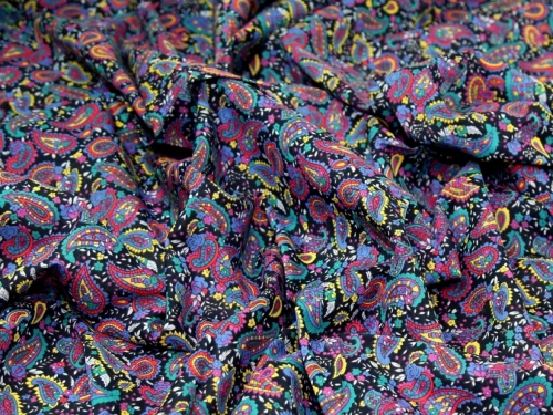 Deadstock Sea Island Cotton Voile Fabric Navy